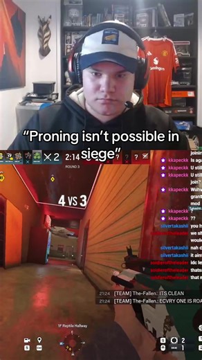 Proning is the most useful feature #wuhwill #wuhwillclips #r6siege #rainbow6 #gameplay