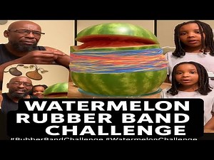 “Watermelon Rubber Band Challenge 🍉💥 | How Many Before It Explodes?”