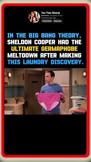 Sheldon Cooper’s Worst Laundry Nightmare in The Big Bang Theory 💀 #shorts