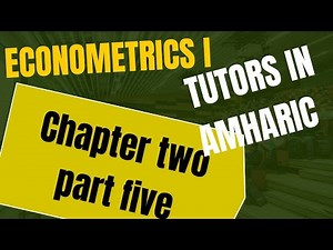Econometrics I chapter 2 coefficient of determination, TSS, ESS, RSS part five