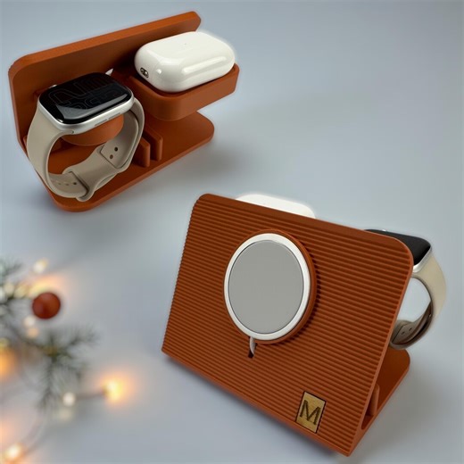 Magsafe Charging Station Desk Organizer Cable Management Dock Apple Device Stand Nightstand Accessory Tech Gift Birthday Present Valentine - Etsy