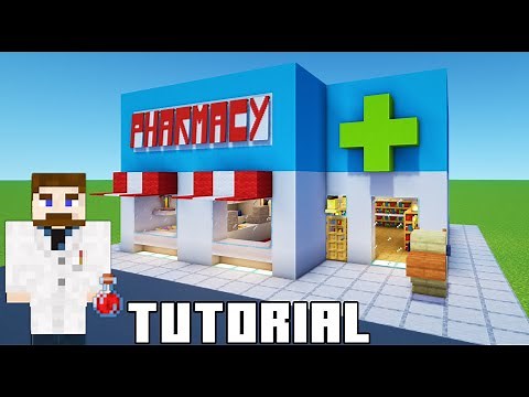 Minecraft Tutorial: How To Make A Pharmacy Chemist "2022 City Tutorial"