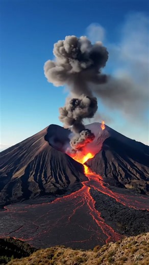 Mount Etna Stratovolcano eruption in Italy | Ai Generated