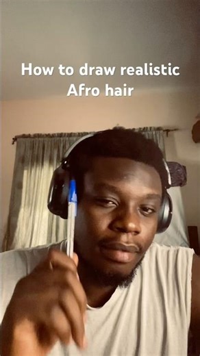 How to draw realistic Afro hair #trending #drawingtutorial #drawingprocess #hairdrawing #artshorts