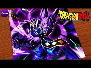 Easy Anime Drawing | How to Draw Beerus Step by Step Tutorial for Beginners