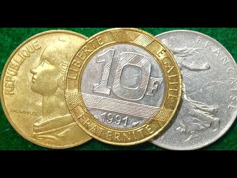 10 Franc Coin Of France Dated 1991
