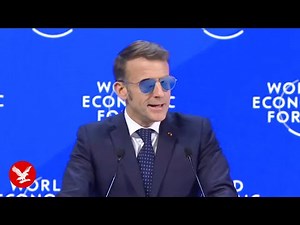 'Why is macron wearing sunglasses': French president sports striking new look at Davos
