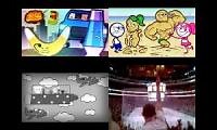 Mix of 4 videos from youtube : The Scream Contents Quadparison 2 For The Scream Contents Superparison