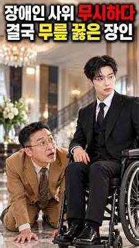 장애인 사위 무시하다 결국 무릎 꿇은 장인 #반전 #drama #참교육 #참교육 #기막힌 #사이다 #갑질 #드라마쇼츠 #마장드라마