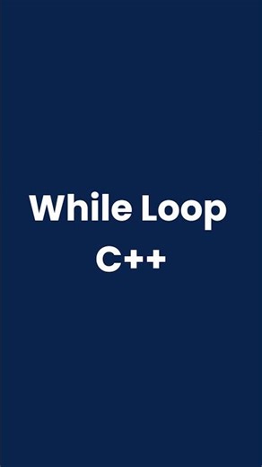 While Loop in C++ 👨‍💻 | C++ Syntax #Shorts