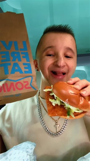 Jshock on Instagram: "Sonic HAS THE WORST FISH SANDWICH! #fishsandwich #sonic #mukbang #fastfood #asmr #foodreview"