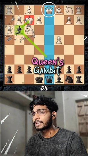 Dilkill on Instagram: "Beat The Queen's 👑 Gambit in 6 Moves 🎯 #chess #chesstactics #chesstricks #checkmate #chessboard #chessopenings #chessopenigsforblack #chessstrategy #chesstime #checkmate #hikaru #magnuscarlsen #explore #trending #reels"