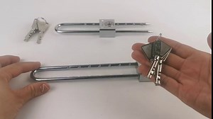 Long Shackle Padlock - with Laminated Steel Waterproof Padlock Key Padlock Door Lock Cabinet Lock Long Beam Padlock 5cm