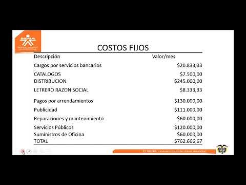 COSTOS VARIABLES Y COSTOS FIJOS