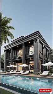 Black Luxury Mansion | A Modern Take on Classical Architecture