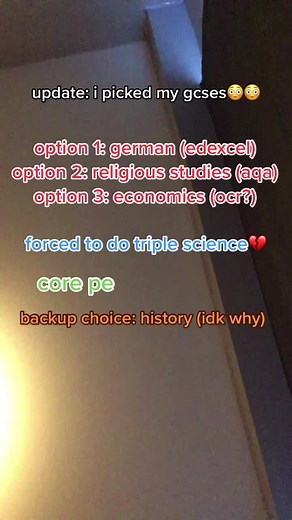 already regretting history as backup😭 #gcse #religion #history #economics #german #options #year9 #secondaryschool