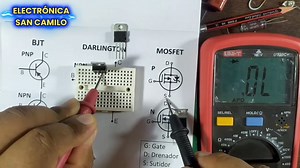 89K views · 1.3K reactions | 類 樂 Cómo identificar estos 3 Transistores (BJT, DARLINGTON , MOSFET) Con el multímetro digital y verificar si está en buen estado (PARTE 2 ) #electronica #Electrico #electricidad #Electrónica #Electronic #TRANSISTOR #transistores #BJT #darlington #MOSFET | Electrónica y Servicios San Camilo | Facebook
