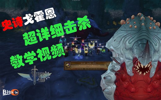 魔兽世界8.0史诗戈霍恩详细教学视频