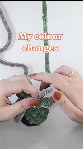 How I change color in my Amigurumi! #crochet