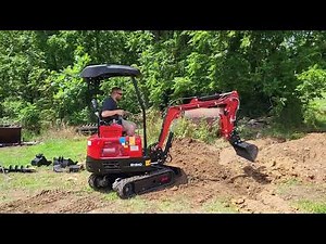 GroundHog Equipment BH24D Featuring the 40 in Smooth Bucket in Action