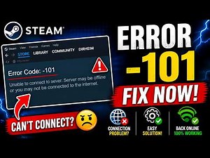 Steam Error Code -101 Fix (2026) | Unable to Connect to Server SOLVED!