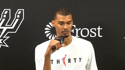 Do the Spurs have something to play for after all? If the Lakers beat Utah and the Spurs beat Denver tomorrow, the Spurs would avoid Denver in the second round. They would face the winner of a banged up Lakers/Twolves series. Maybe this is why Wemby left the door open when asked if it was safe to assume that he'll sit out.