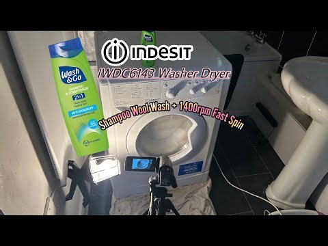 Indesit IWDC6143 Washer Dryer - Shampoo Wool Wash + 1400rpm Fast Spin
