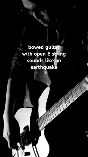 【Bowed guiter on open E string sounds like an earthquake!】 Sigur Ros - untitled 8 #sigurros #bowed