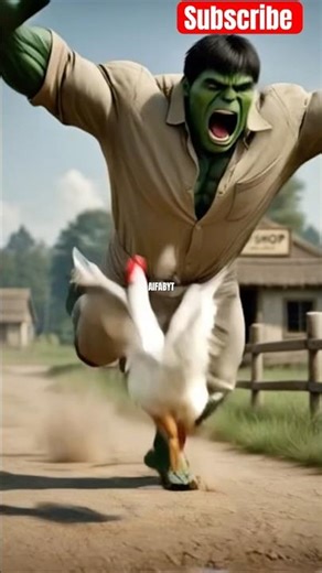 Hulk vs. Chicken: THE ULTIMATE SHOWDOWN (Gone Wrong!) 🍗💥 #marvel #hulktrading #hulklife #foobs