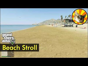 Walking along the beach | GTA V | The Game Tourist
