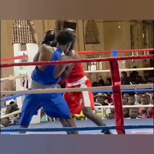 Itabidi kesho ref akae chonjo😂😂😂😂. Stray Blow Sends Referee Down During National Open Boxing Championship At Kaloleni Social Hall In Nairobi