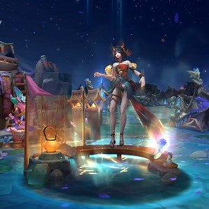 Algunas de las interacciones de la variante mítica, Ahri Manantial de la Flor Espiritual Nocturnia. #LeagueOfLegends | I love my SUPP