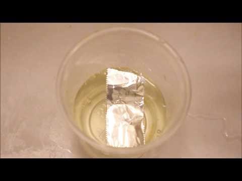 aluminium being corroded by bleach