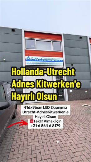 👉Hollanda-Utrecht 416x96cm LED Ekranımızın teslimat ve montajını başarıyla gerçekleştirdik. ✅Siz de işyerinize özel ölçüde LED ekran yaptırmak için iletişime geçebilirsiniz. ☎️ 31 6 864 6 8179 #leddisplay #hollanda🇳🇱