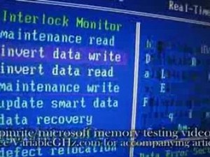 PC ER: SpinRite & Microsoft Memory Tester video