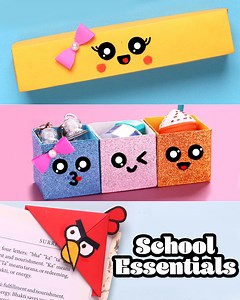 School Craft Ideas Easy | School Hacks | Back To School In this video, we're going to show you how to get crafty with paper! From quick and easy projects like a glitter desk organizer to more complex projects like a paper pencil box, we've got you covered. #diyvideos #diy #diycrafts #diytutorial #diyproject #easydiy #artandcraft #papercraft #glitter #pencilbox #backtoschool #schooldiy #schoolcraft #deskorganizer #crafting #craftideas #crafts #handmade #howto #tutorial | D.I.Yay