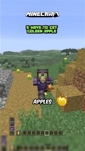 HOW TO GET GOLDEN APPLES IN MINECRAFT(multiplayer-singleplayer)#minecraft #viralvideo #subscribe :)