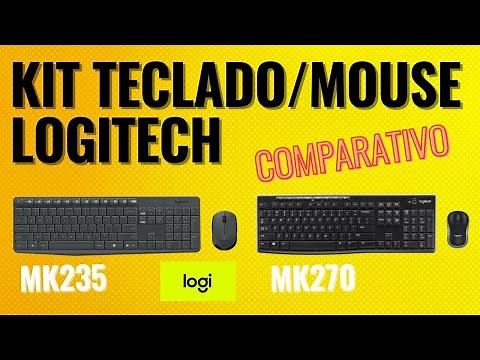 Kit Teclado e Mouse Logitech Sem Fio/Wireless MK235/MK270 - Comparativo e Testes