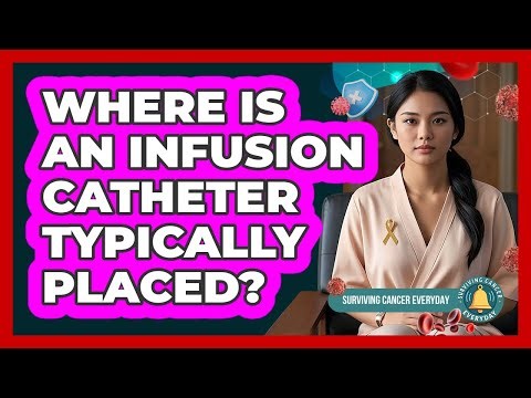 Where is an infusion catheter typically placed?