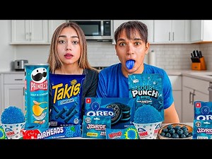 EATING ONLY BLUE FOOD FOR 24 HOURS!