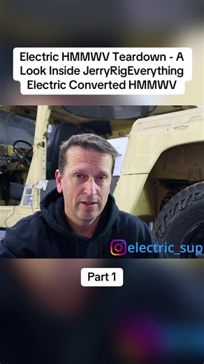 Electric HMMWV Teardown - A Look Inside JerryRigEverything Electric Converted HMMWV