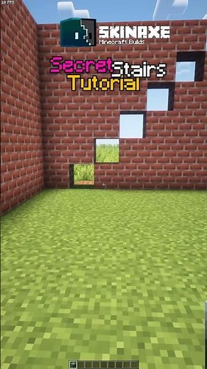 Minecraft Secret Stairs Tutorial #minecraft