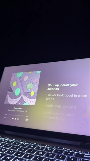 Blue-eyed blondie #nightvibes #music #promqueen #lyrics | prom queen song