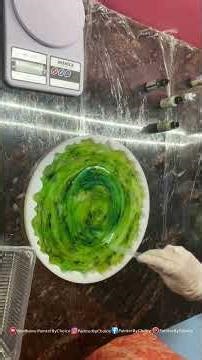 Green Resin Fruit Basket | Resin Art