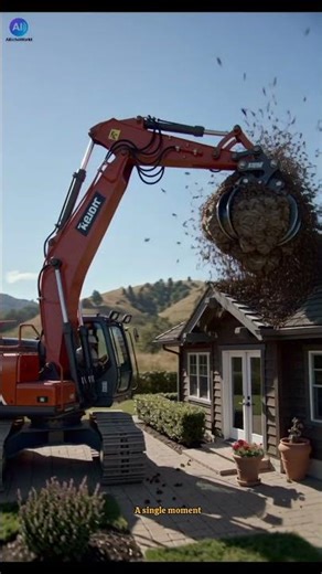 When Machines Challenge Nature | A Moment of Unstoppable Chaos 🐝🐝