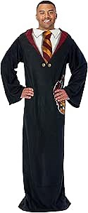 Northwest Harry Potter Comfy Throw Blanket with Sleeves, 48 x 71 Inches, Gryffindor Rules, Cozy Harry Potter House Uniform