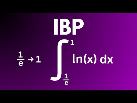 How to Integrate ln(x) from 1/e to 1 Using Integration by Parts (Step by Step)