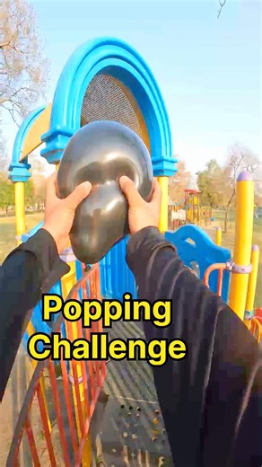 POV Parkour : Doing Insane Parkour Popping Challenge at Playground 😱🎈