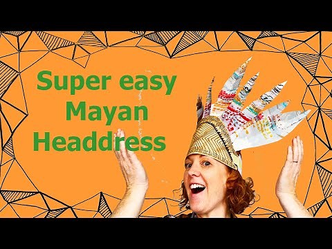 Make a Mayan Headdress! Easy step by set guide, great for art and history #learnwithfreckles