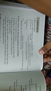 EXERCISESI. Fill in the blanks:1. A loop within another loop ... | Filo